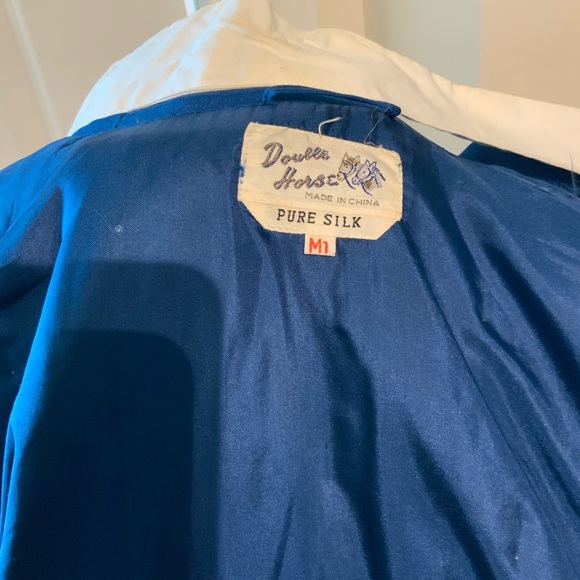 Dollie House  Pure Silk Asian Royal Blue Jacket (final sale) - Picture 6 of 6